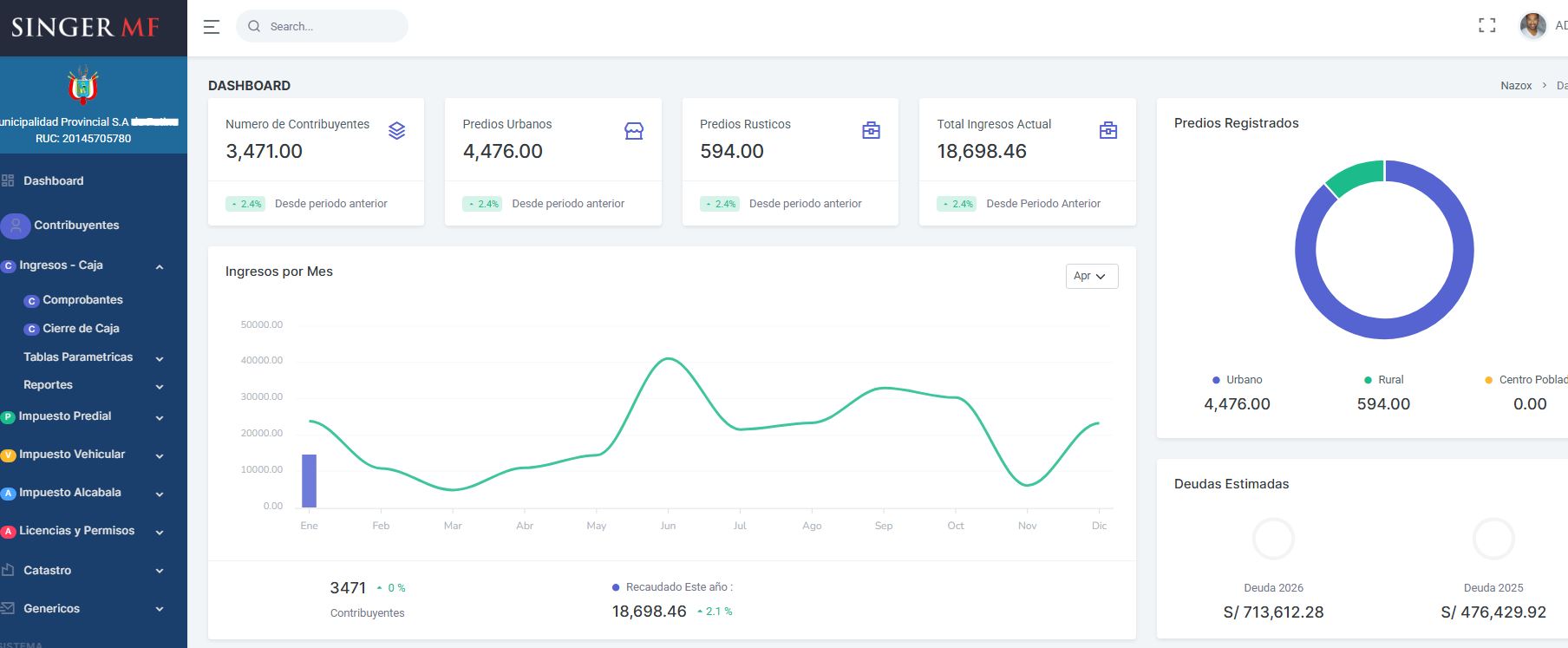 SINGER SIAT - Administración tributaria